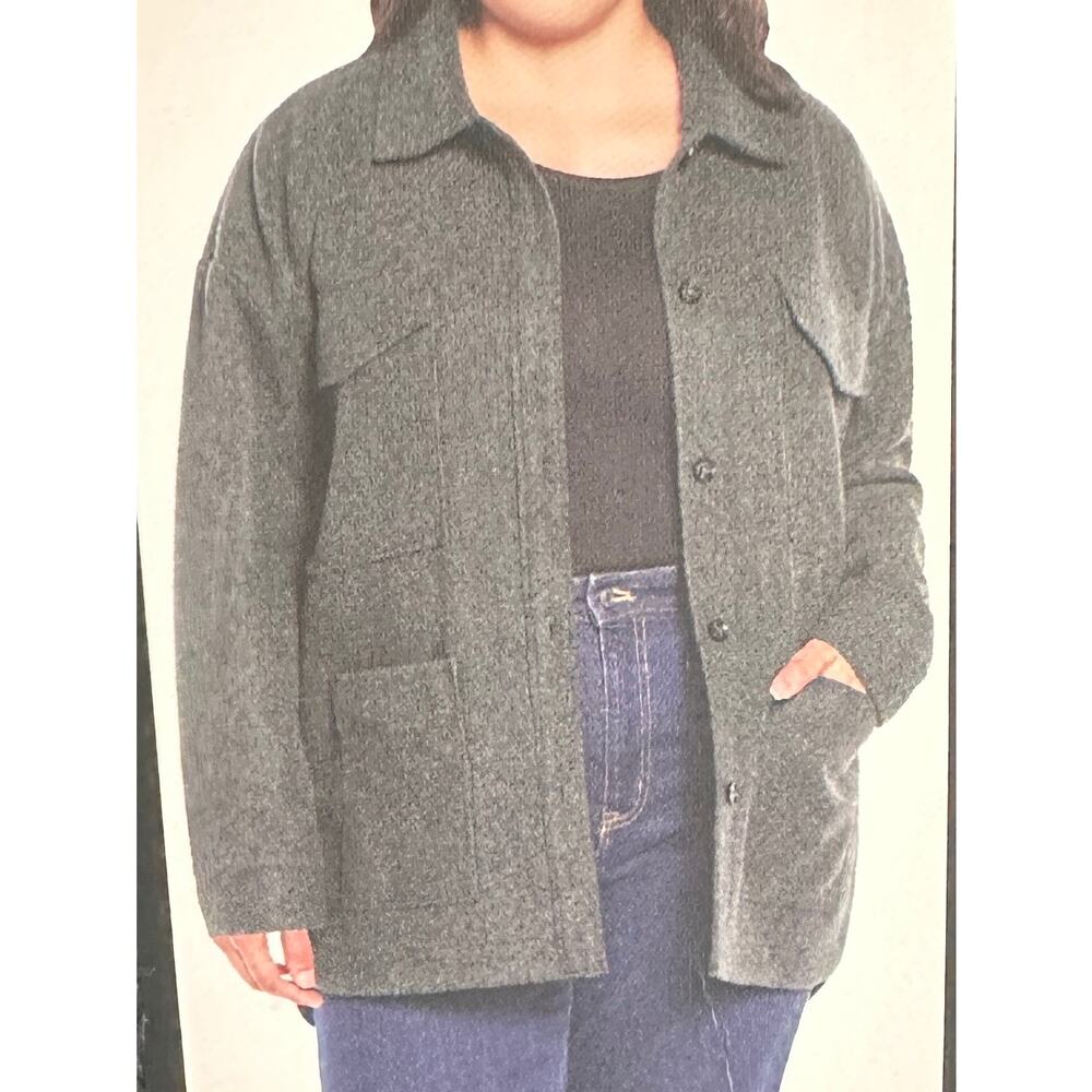 Banana Republic coat top Structured 4 Pocket Button Shacket jacket